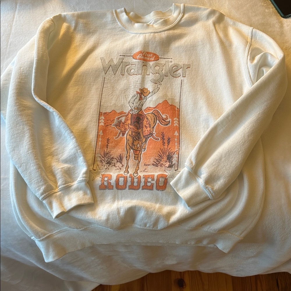 Wrangler Cream Rodeo Sweatshirt